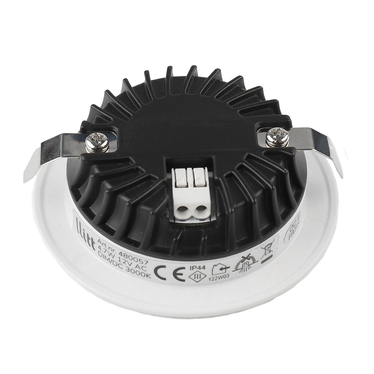 Llitt Alice 12V Infälld downlight 3000K IP44 340lm Vit 1-pack