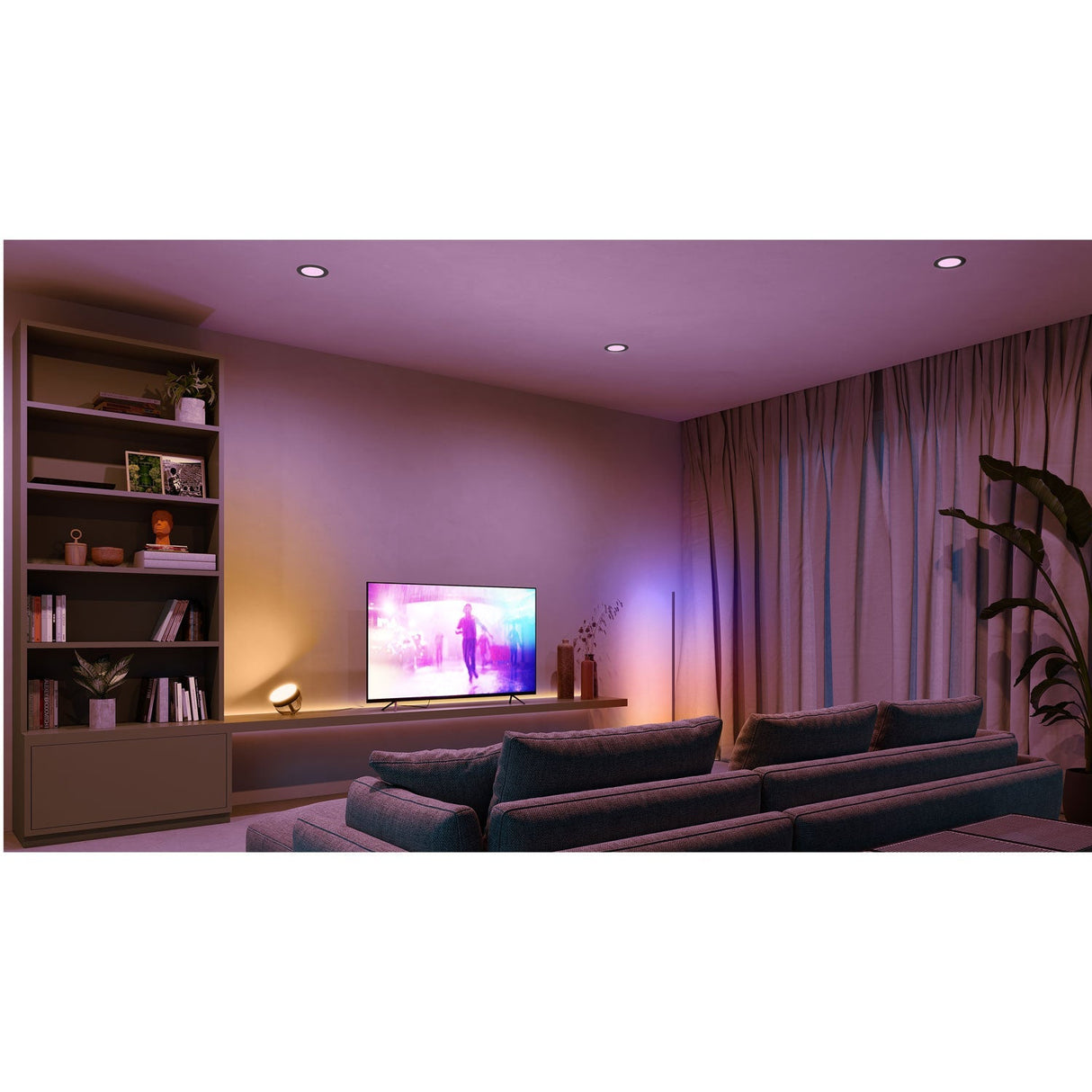 Philips Hue Slim Downlight L 170Mm White And Color Ambiance Svart 1-Pack
