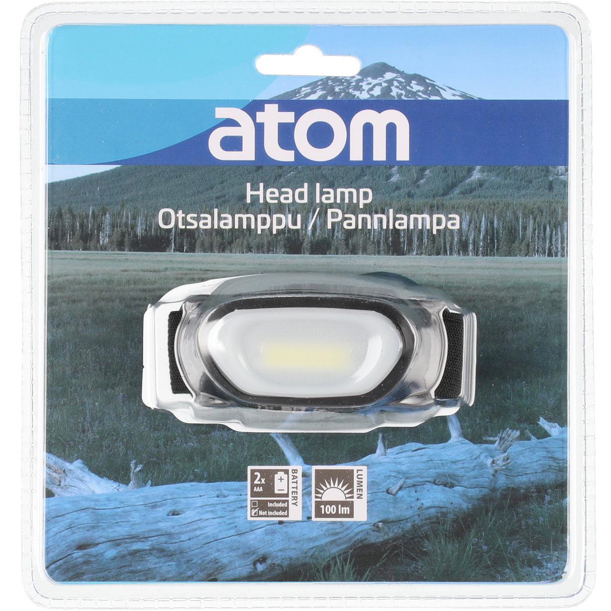 Atom Pannlampa med 100 Lumen 3-pack