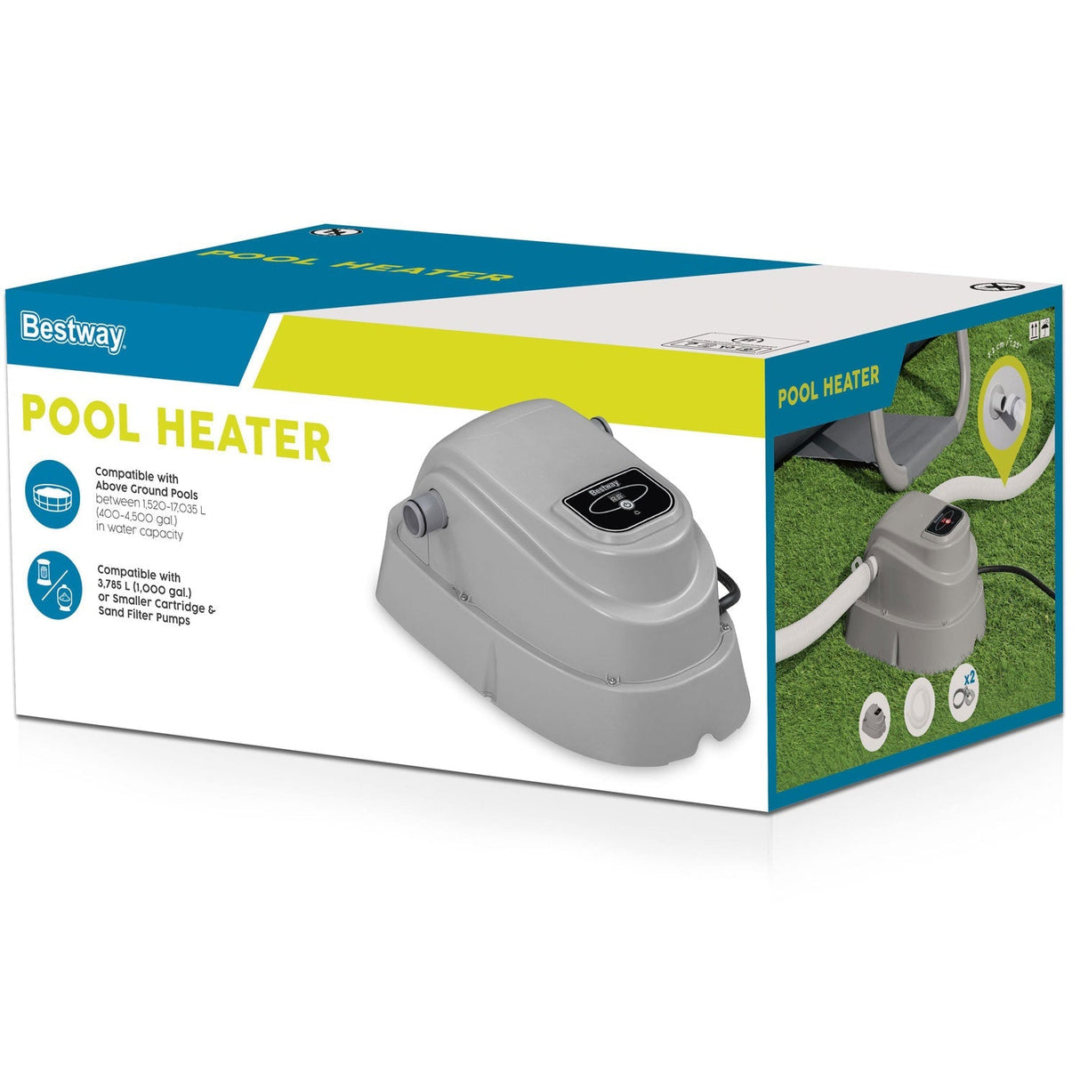 Bestway Poolvärmare 2800W - Elvärmare för Pool upp till 17m³
