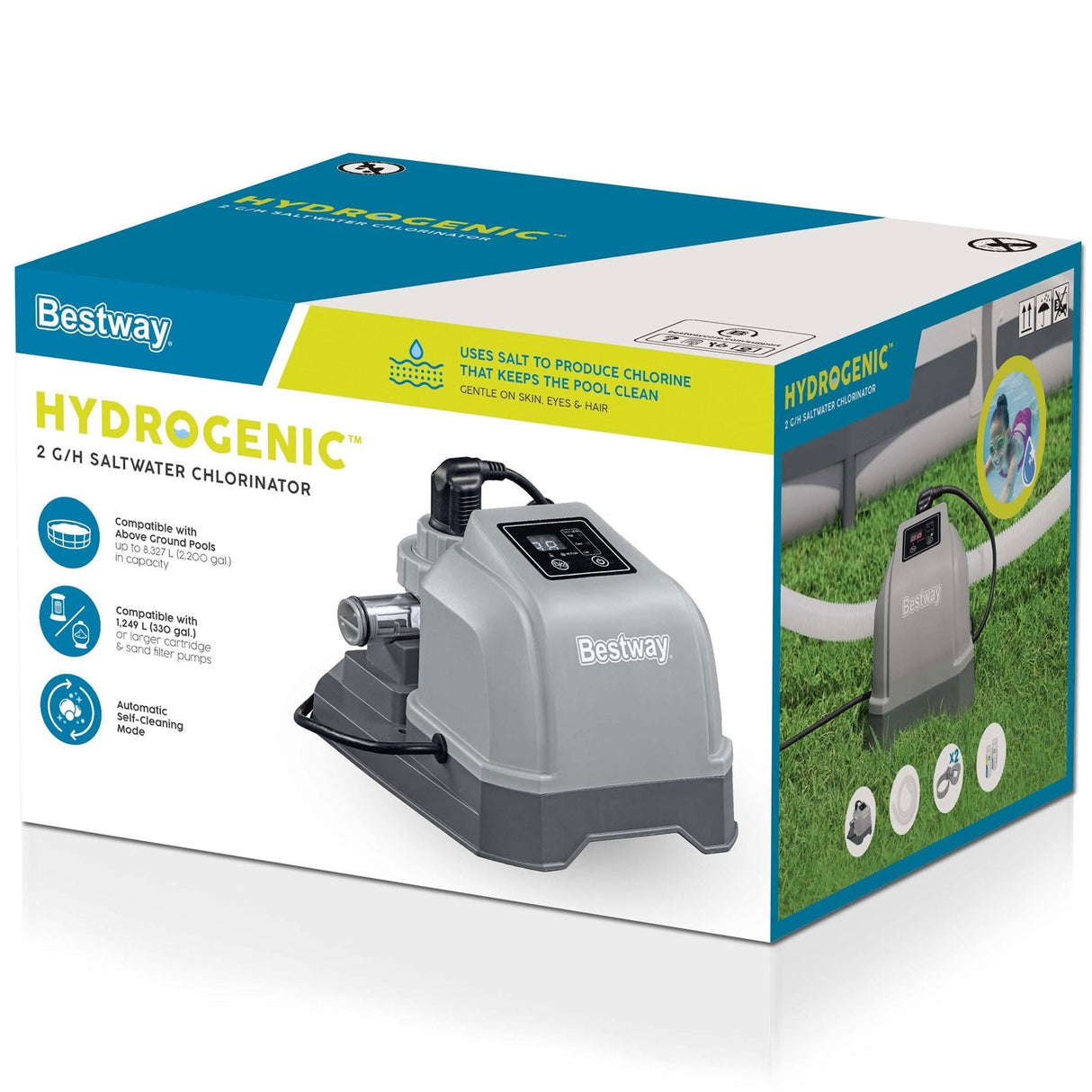 Bestway Hydrogenic 2 G/h Saltvatten Klorinator