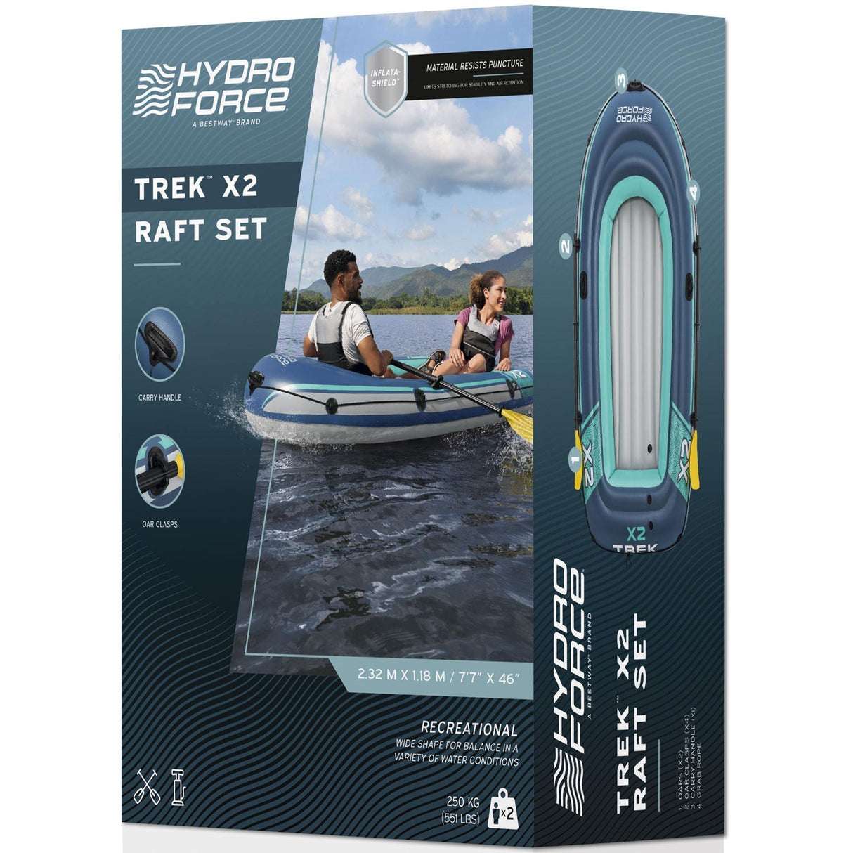 Bestway Trek X2 Gummibåt 2.32mx1.18m