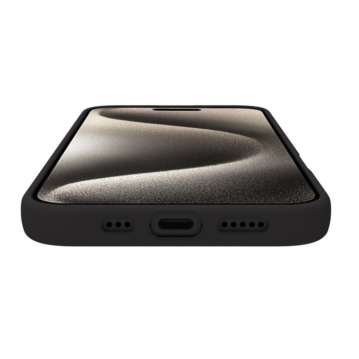 Celly Cromomag Soft rubber case MagSafe-kompatibelt iPhone 16 Svart