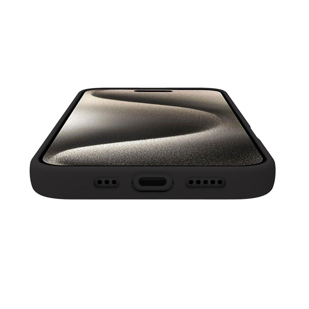 Celly Cromomag Soft rubber case MagSafe-kompatibelt iPhone 16 Pro Svart