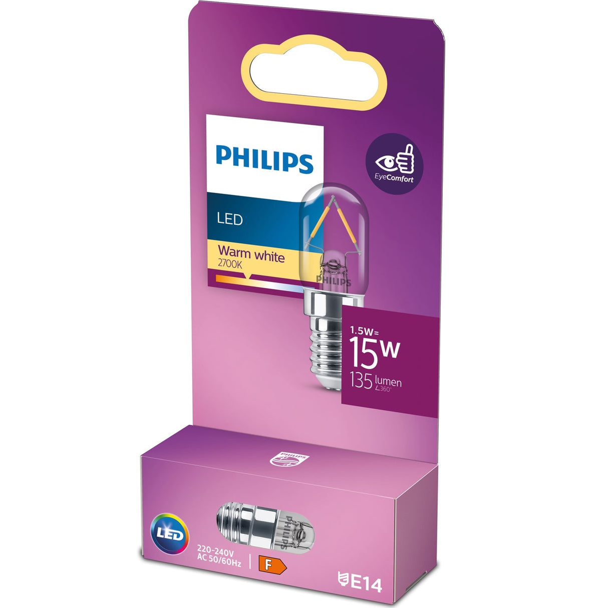 Philips Led E14 Filament Deco T20 15W 135Lm