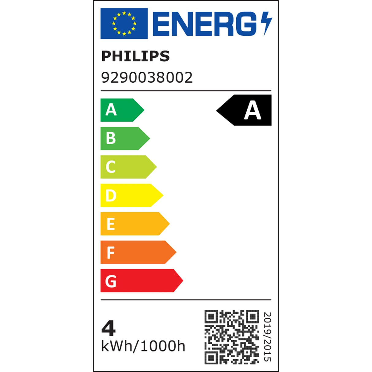 Philips LED E27 Normal A60 4 W (60 W) Frostad 840 lm Dimbar 2700 K Energiklass A