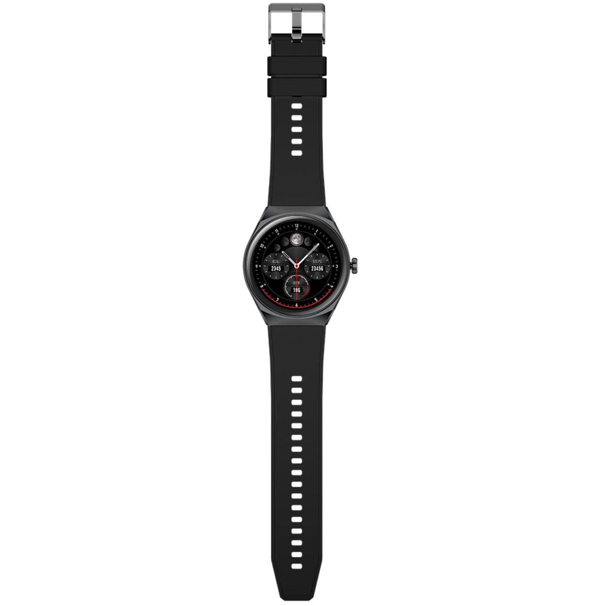 Celly Trainerhalo Smartwatch med rund urtavla Svart