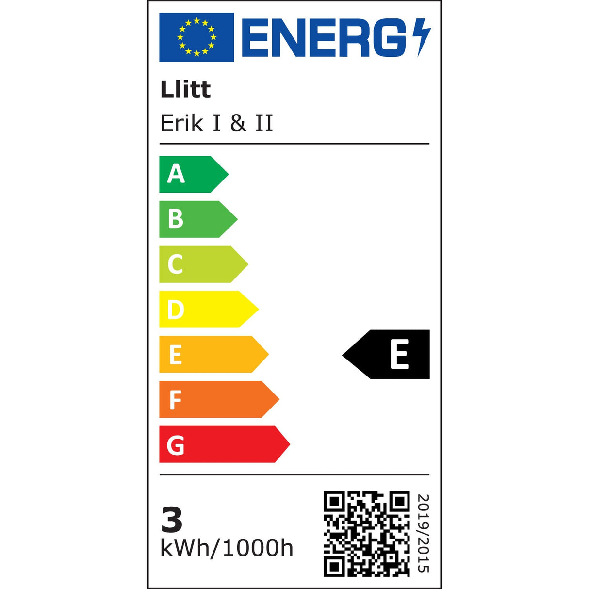 Llitt Erik II Väggarmatur LED IP65 3000K 6W 494lm Vit