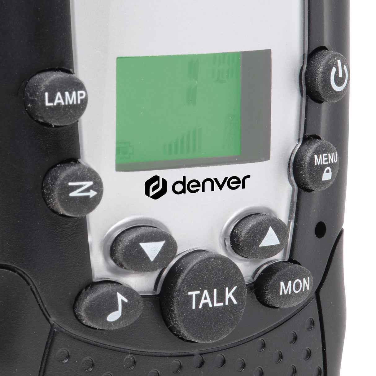 Denver Walkie Talkie Två handenheter Åtta kanaler WTA-449 Svart