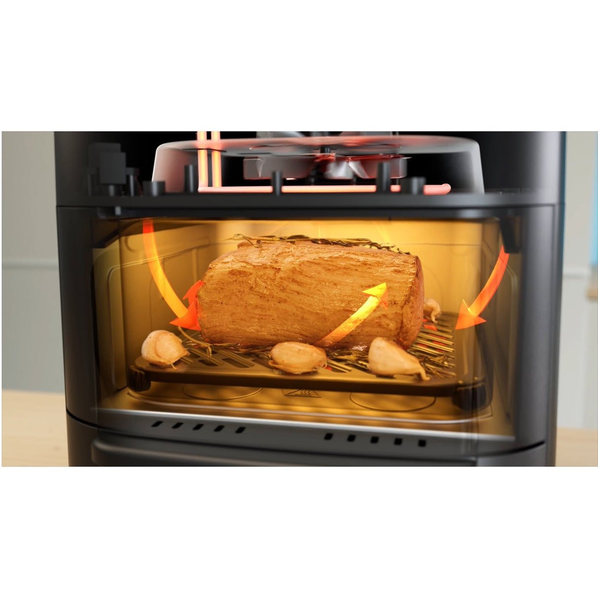 Midea Airfryer 2 I 1 Kombination Med Ugn 6,4 + 4,4 Liter