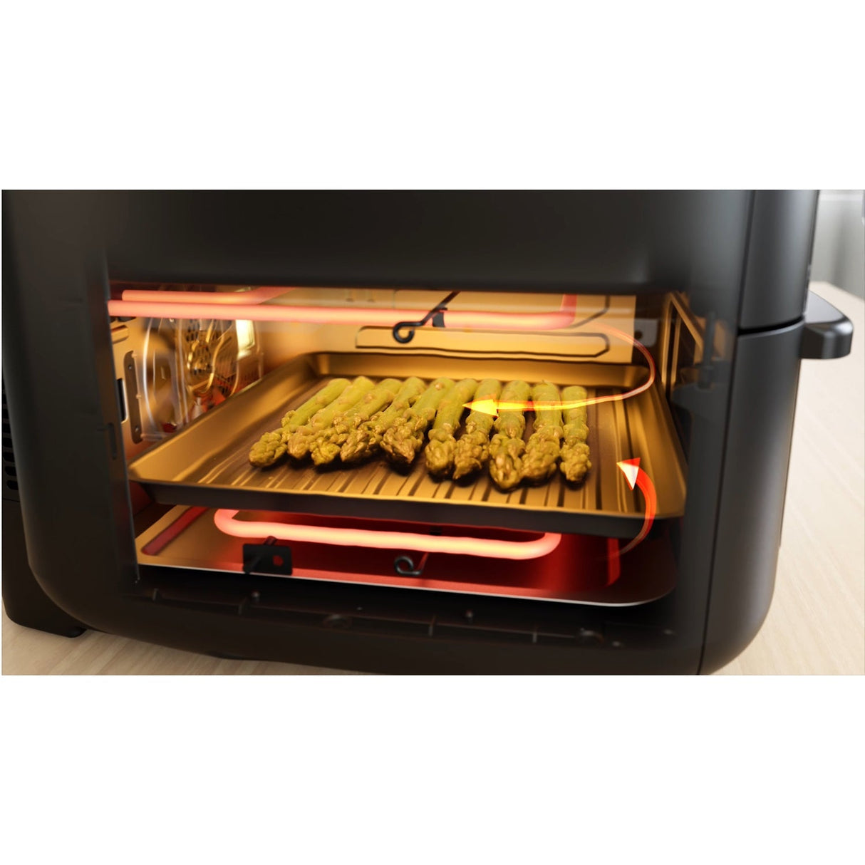 Midea Airfryer 2 I 1 Kombination Med Ugn 6,4 + 4,4 Liter