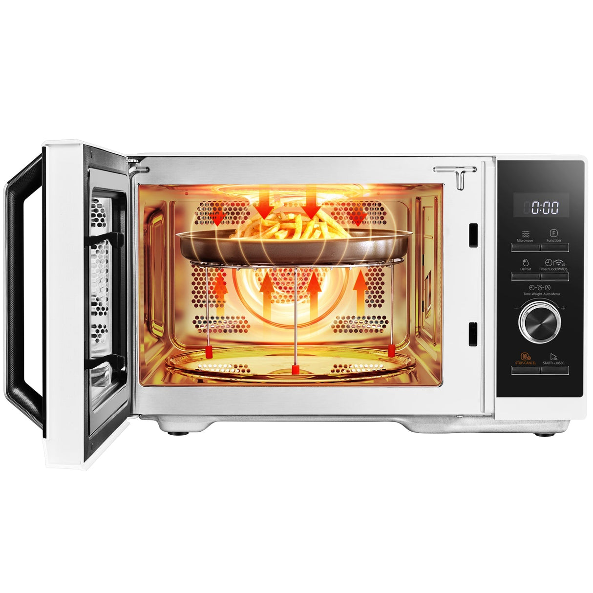 Toshiba Mikrovågsugn 23L, 3 I 1 Grill/Airfryer 900/1000/1700W