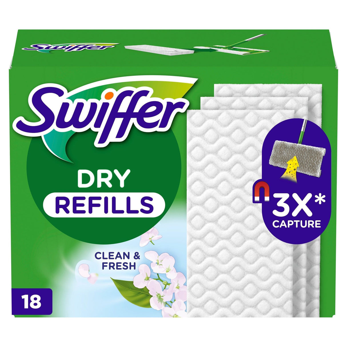 Swiffer Refilldukar 18 st Torra med Doft