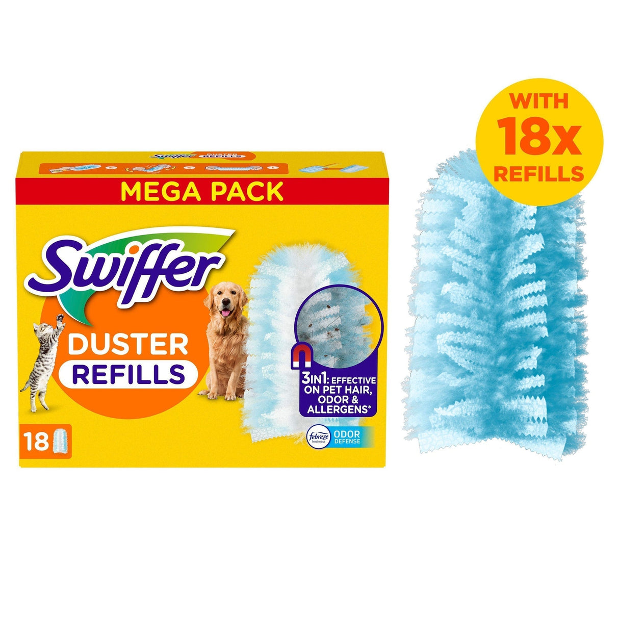 Swiffer Dammvippa Refiller 18st Husdjur