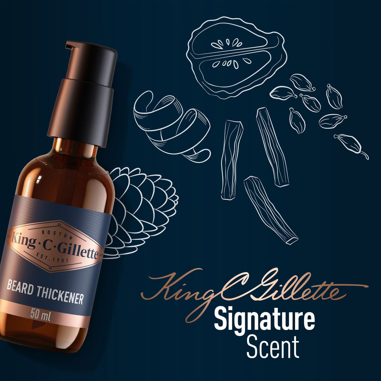King C. Gillette Beard Thickener 50Ml