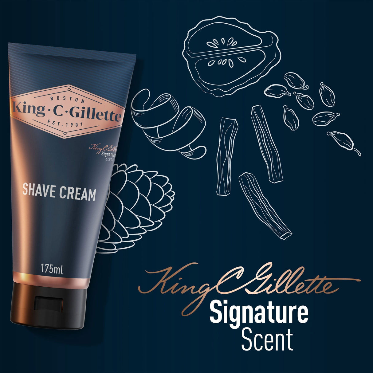 King C. Gillette Shaving Cream 175ml