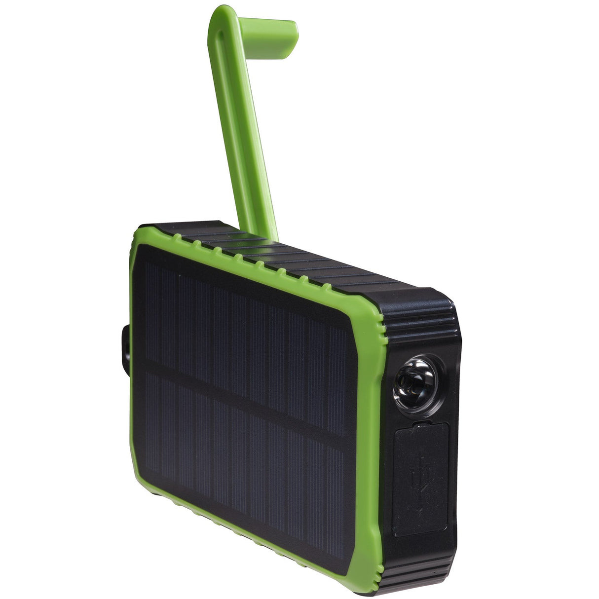 Denver PowerBank 10.000 mAh Solcell Vev Svart/Grön
