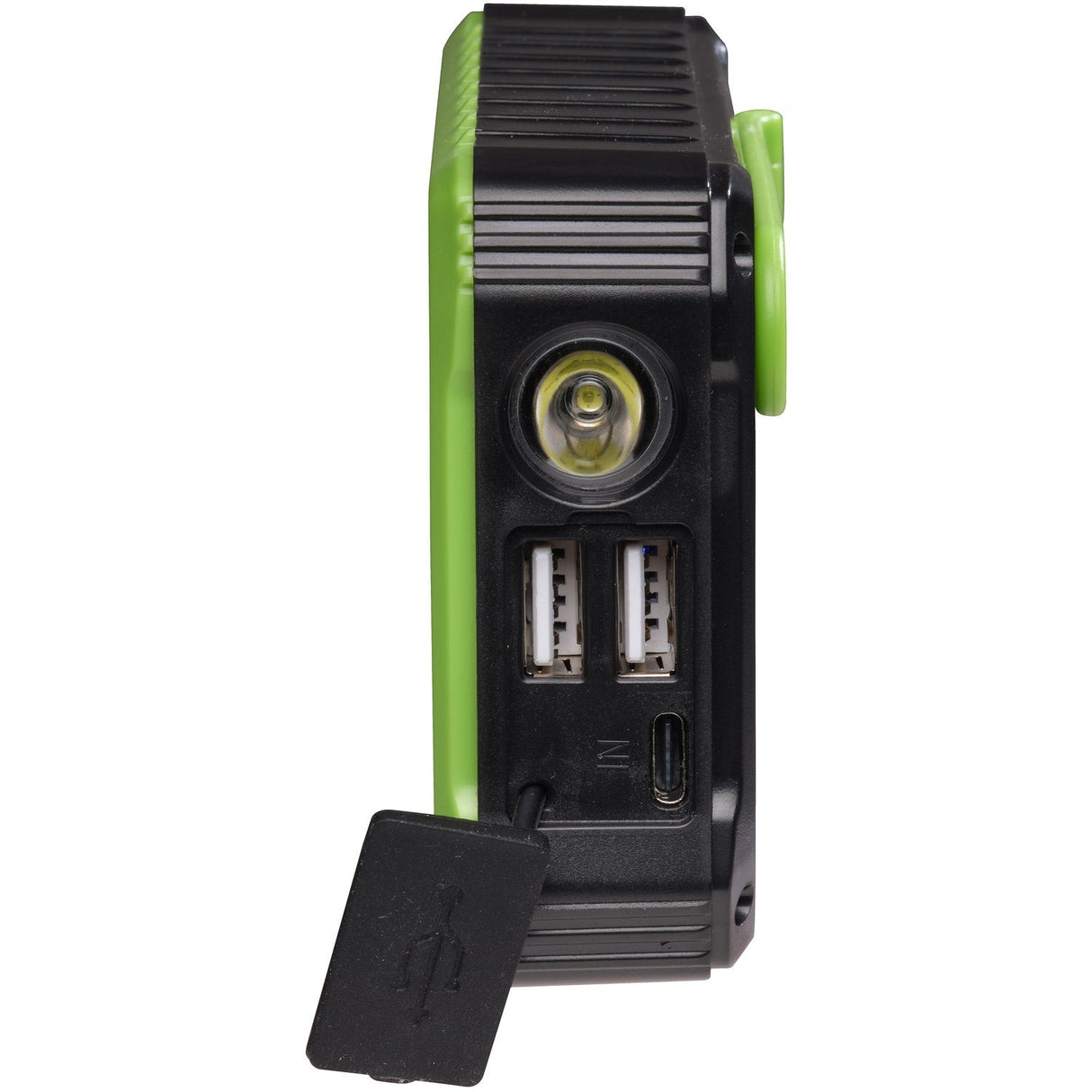 Denver PowerBank 10.000 mAh Solcell Vev Svart/Grön