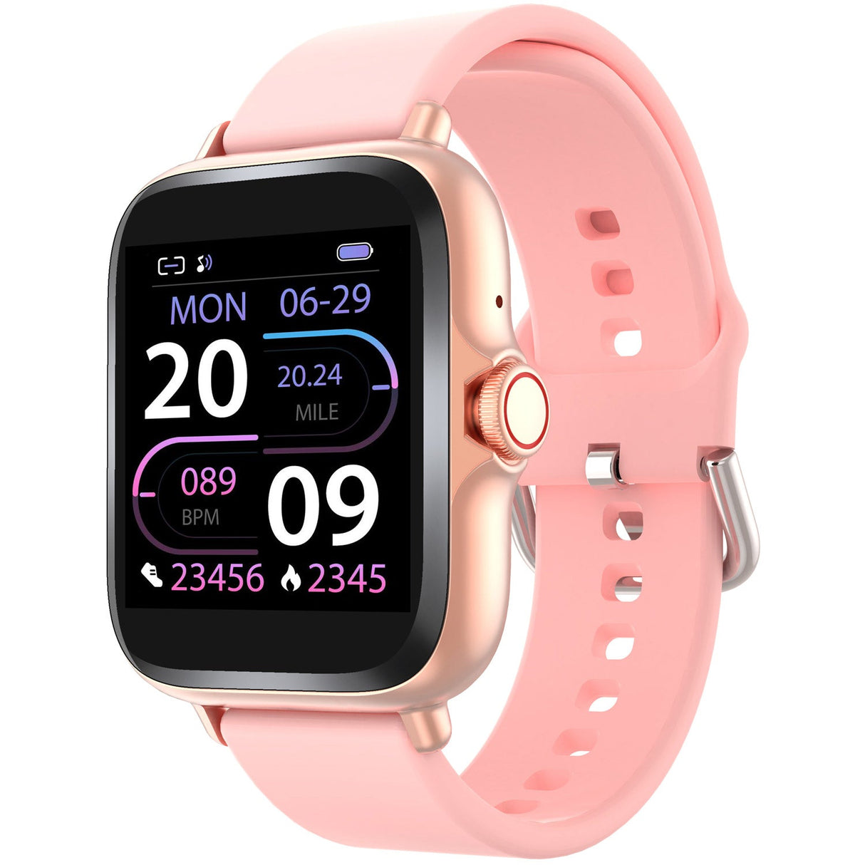 Denver SmartWatch 1,44" display Hjärtsensor Rosa