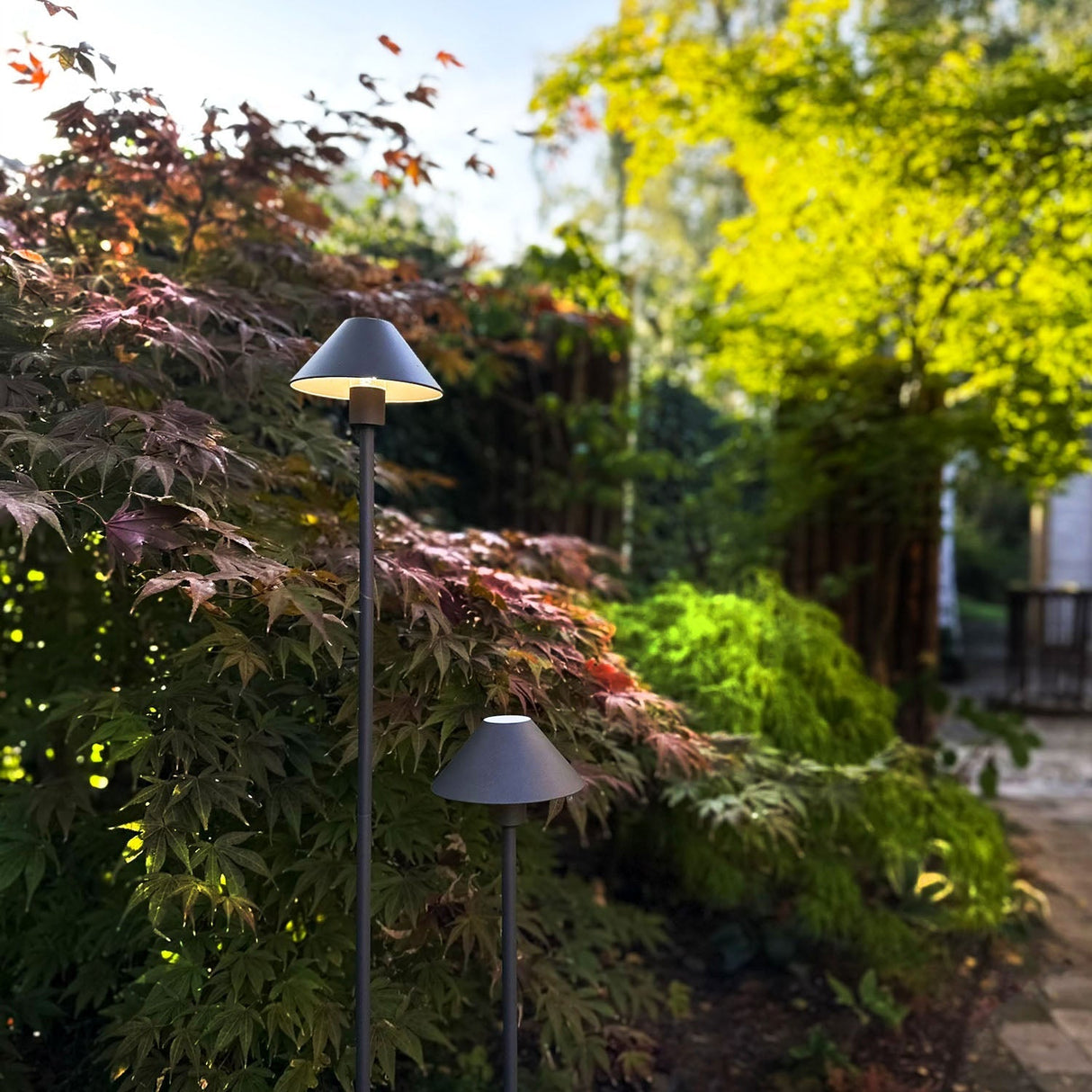 LightsOn Apollo Flex Trädgårdslampa 77/112 cm Grå