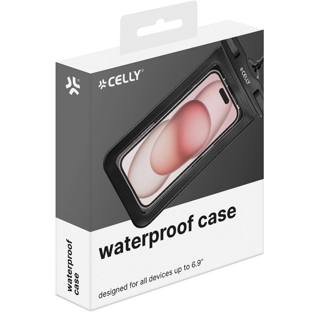 Celly Splashbag Vattentät bag IP68 max 6,9" Svart