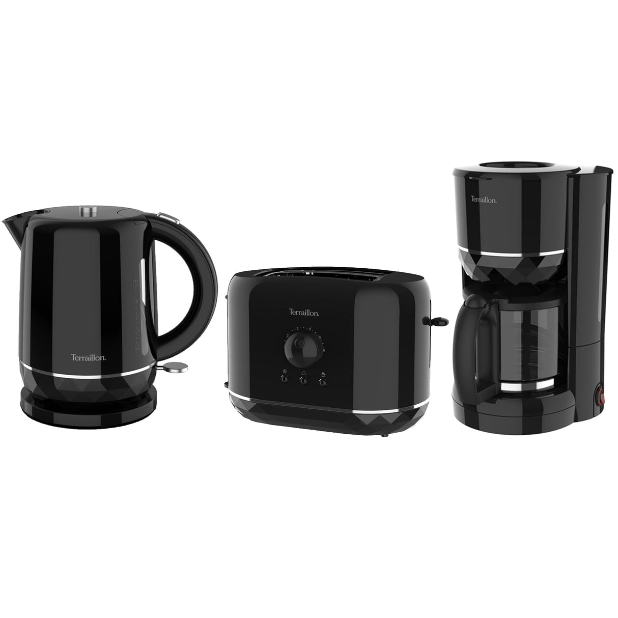 Terraillon Frukostpaket Diamond Serie Svart