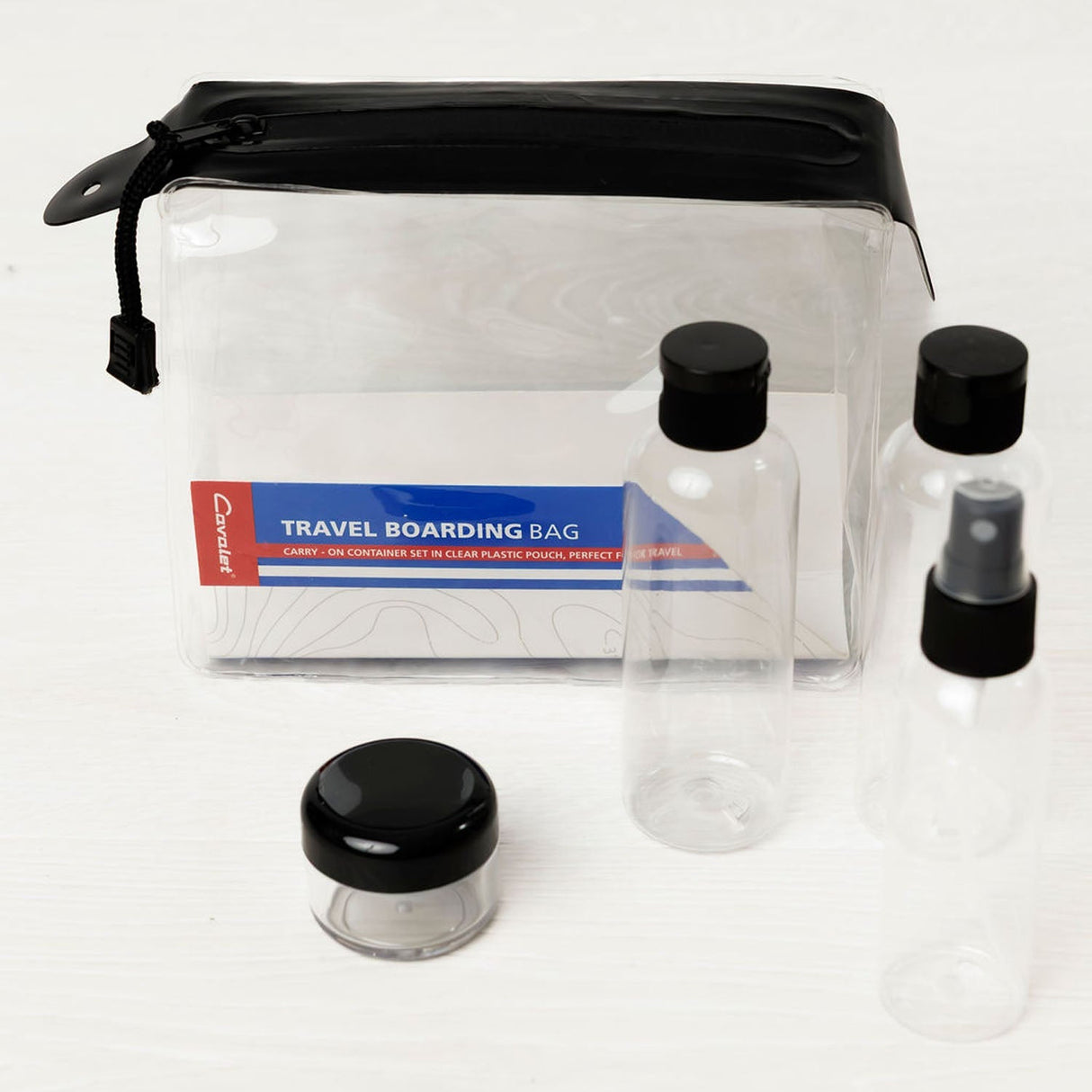 Cavalet Resekit 8 (Nackkudde, Reseflaskor, Bagagetag, Bagagerem, Sovmask)
