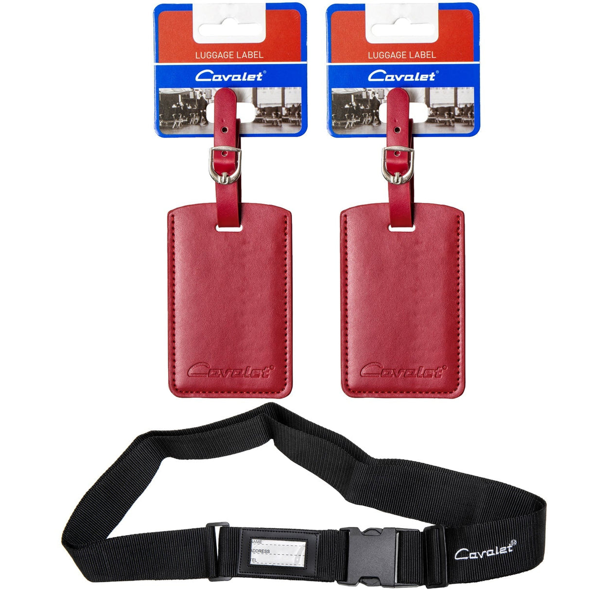 Cavalet Resekit 10 (Bagagerem, 2st Bagagetag Röd)