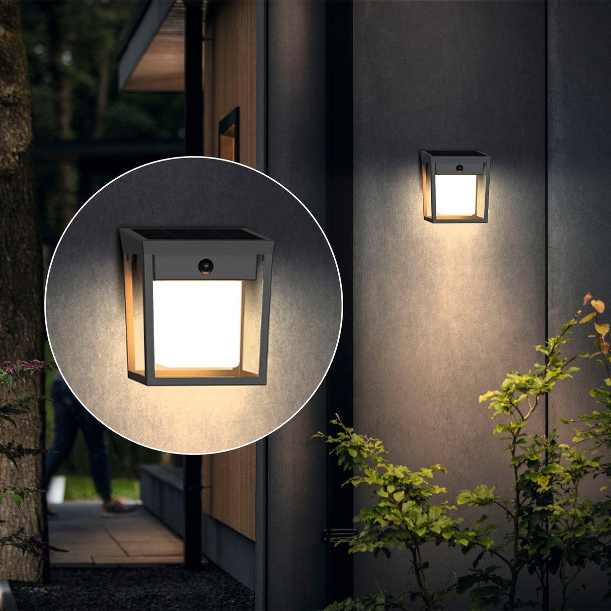 Philips Blaise Vägglampa Solcell Led 250/20Lm Svart