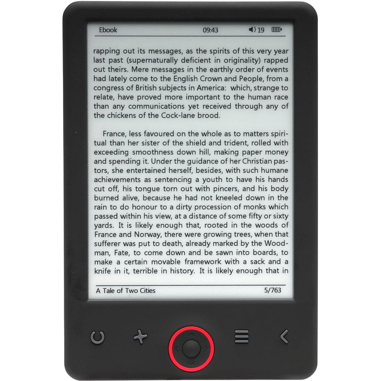 Denver Läsplatta 6" E-Ink 4Gb 20h lästid
