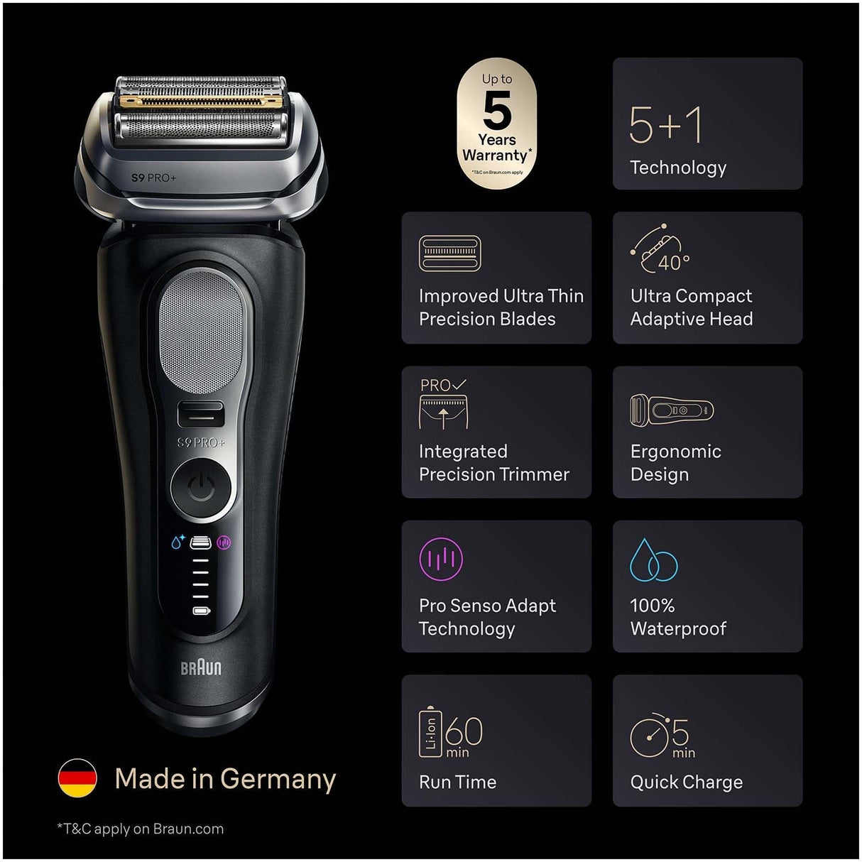 Braun Rakapparat Serie 9 Pro+ 9600S