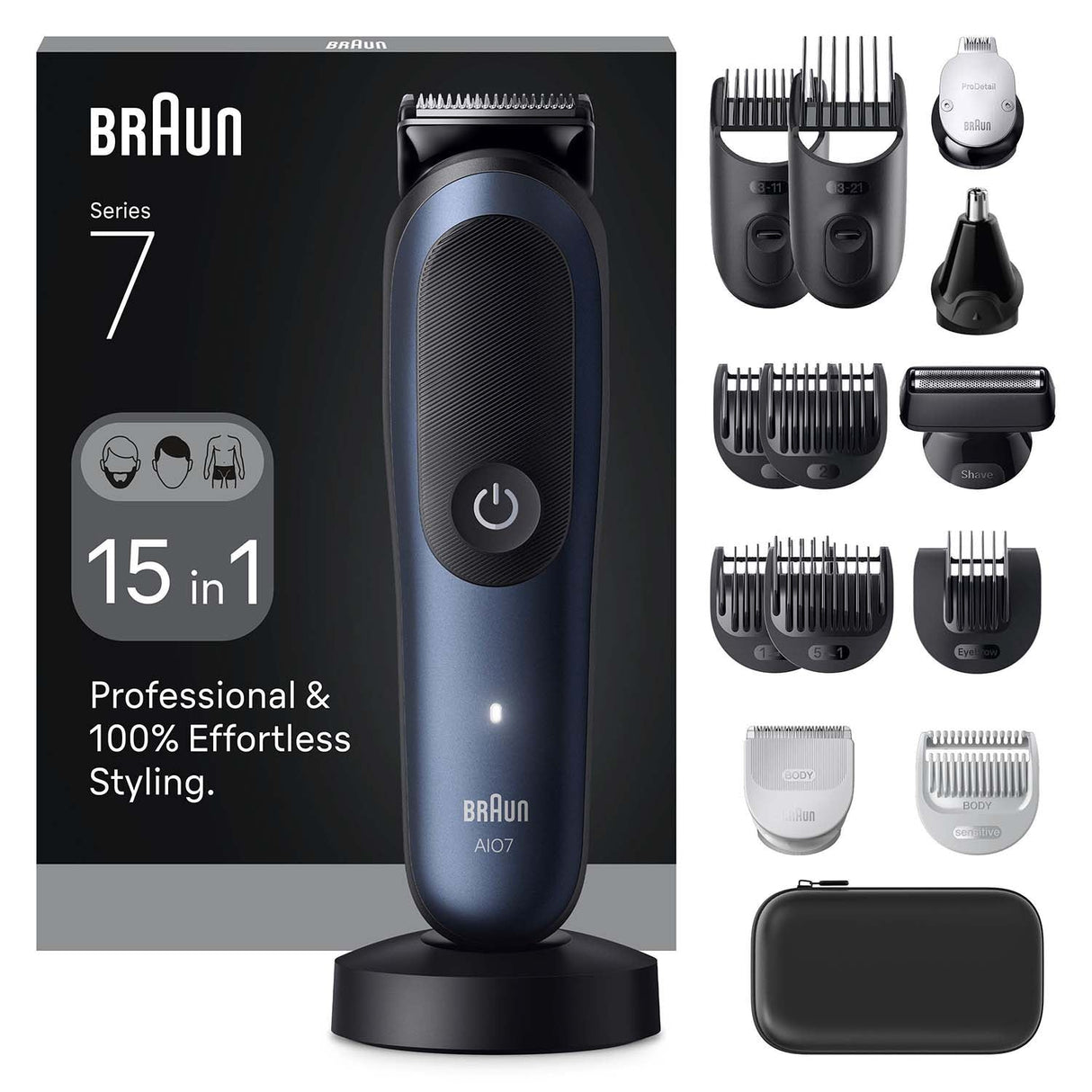Braun All-in-One Series 7 15in1 7580 Black / Deep Blue