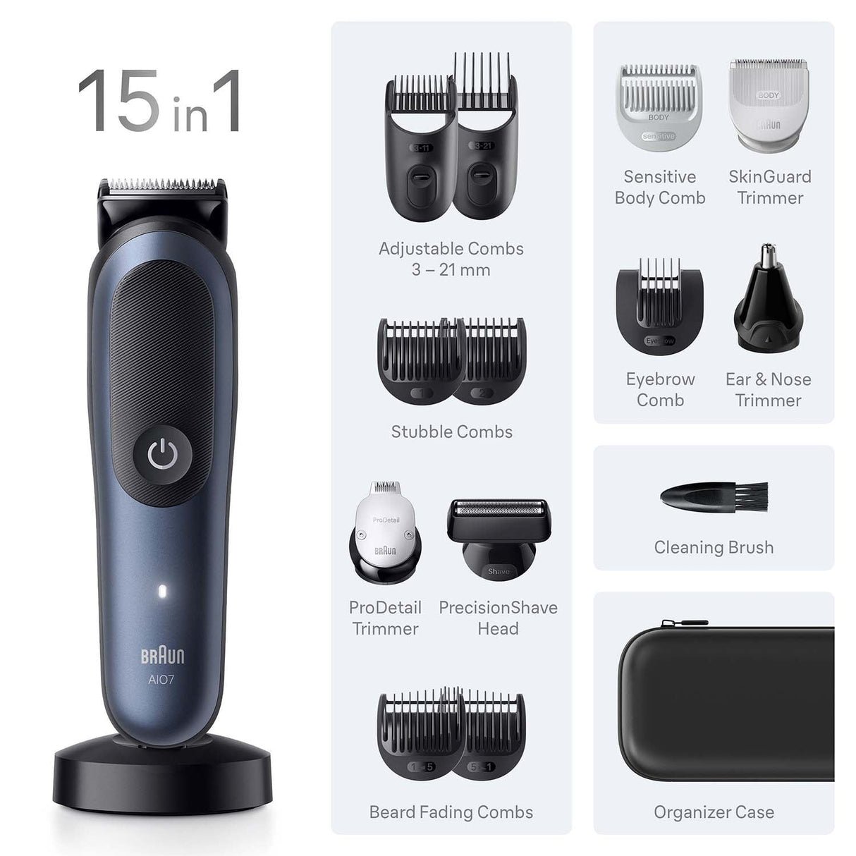 Braun All-in-One Series 7 15in1 7580 Black / Deep Blue