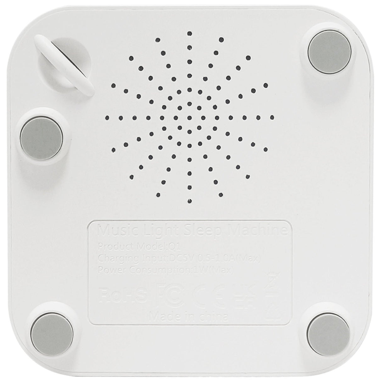 Denver Brusmaskin Nio olika lugnande ljud Timer Vit
