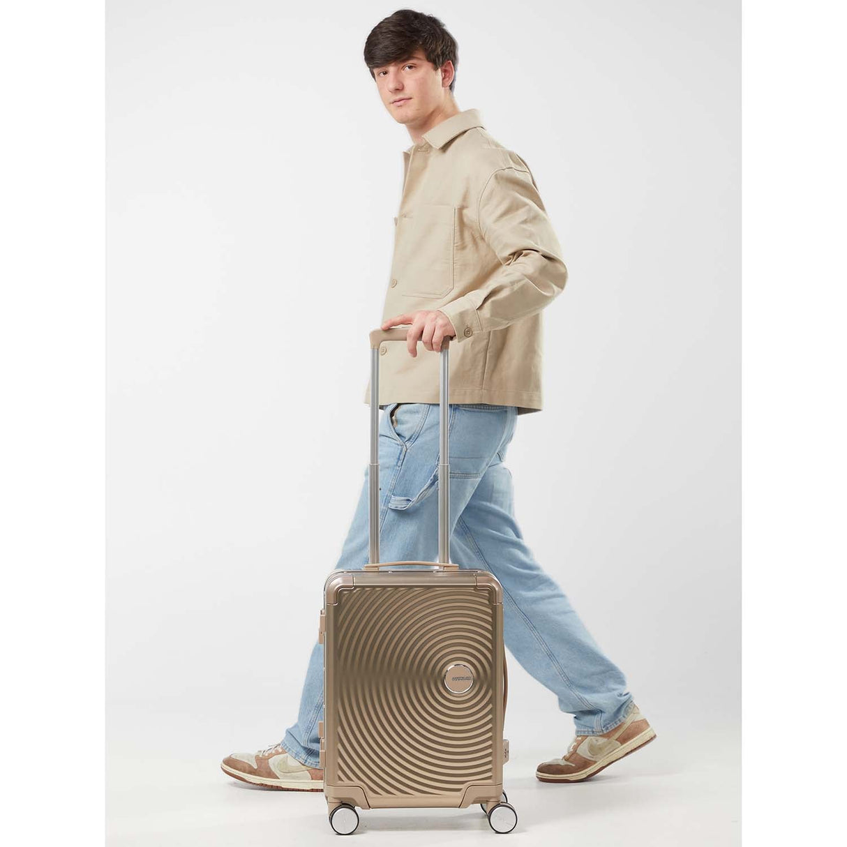 American Tourister Kabinväska Soundbox Aluminium 55 Bronze