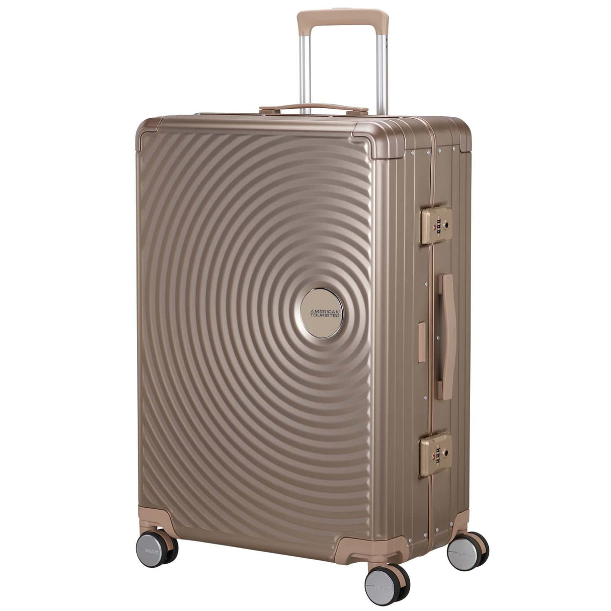 American Tourister Resväska Soundbox Aluminium 77 Large Bronze