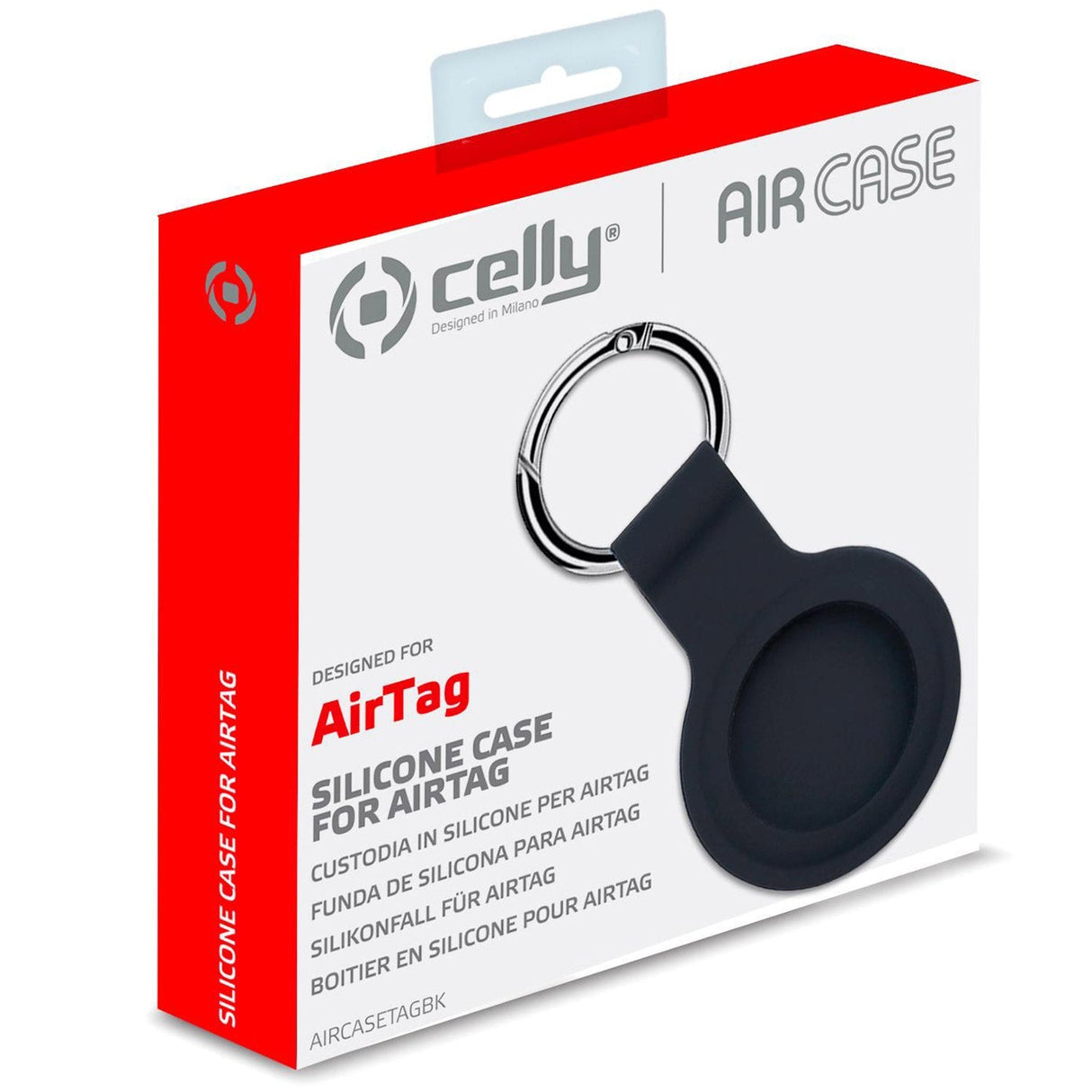 Celly AirTag Case Svart