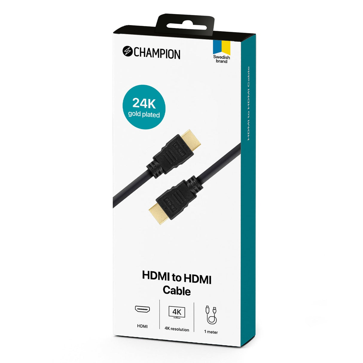 Champion HDMI-kabel Ha-Ha Svart 1.0m