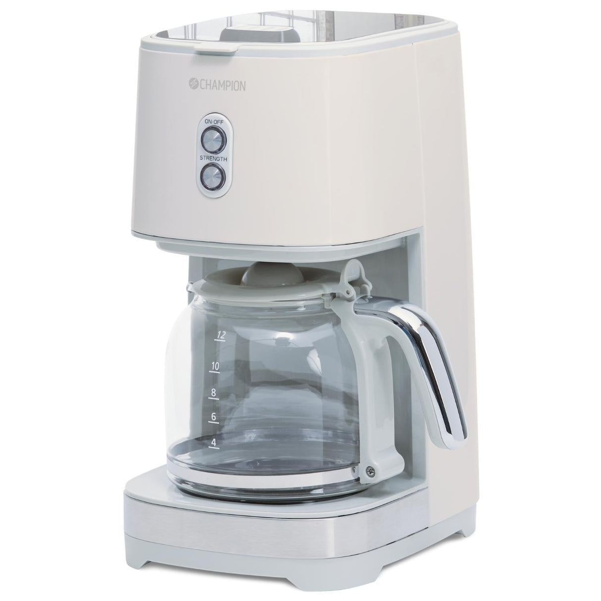Champion Kaffebryggare 12-koppar/1,5L KB610 Creme Series - White
