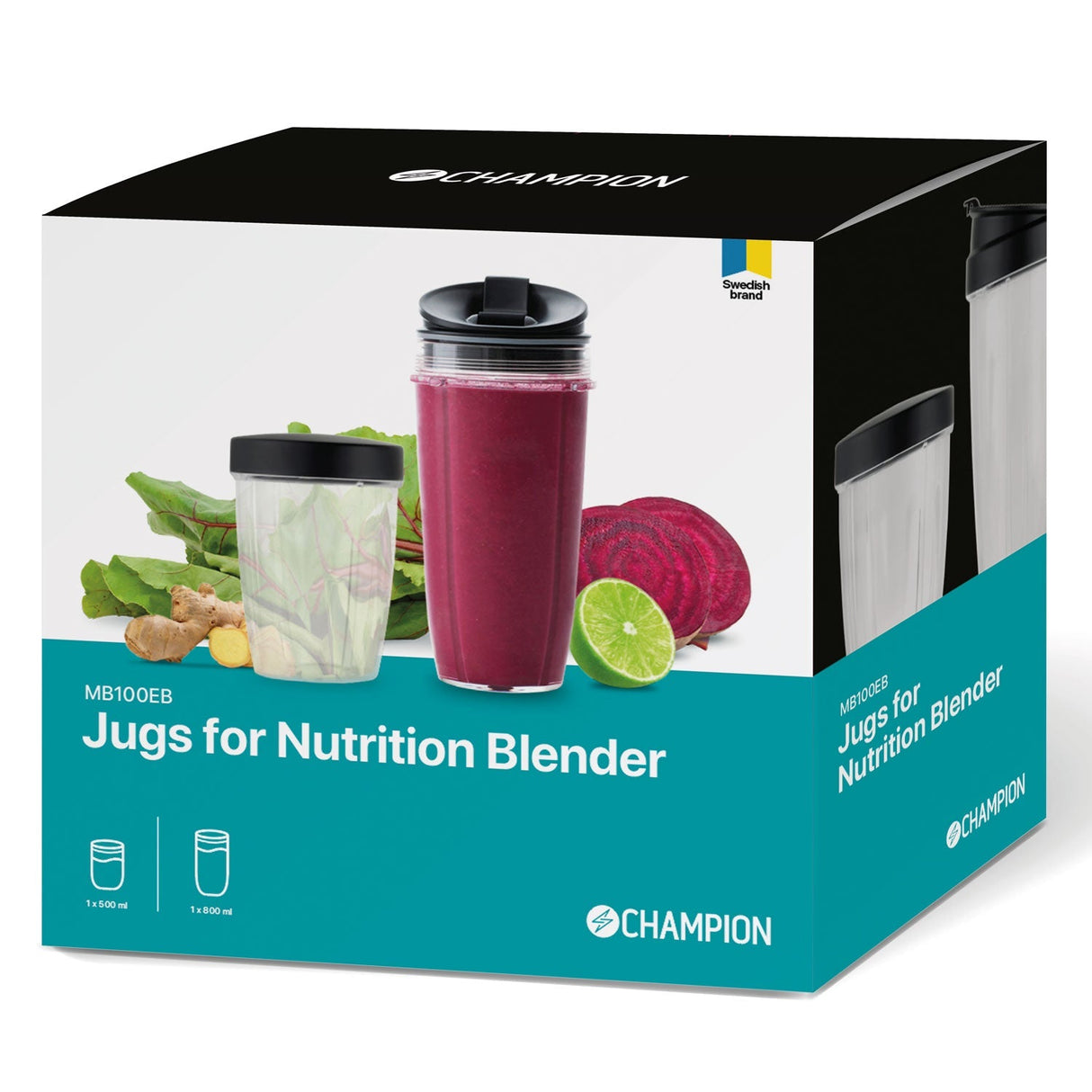 Champion Nutrition Blender Extra Flaska 2-Pack MB100/NB500