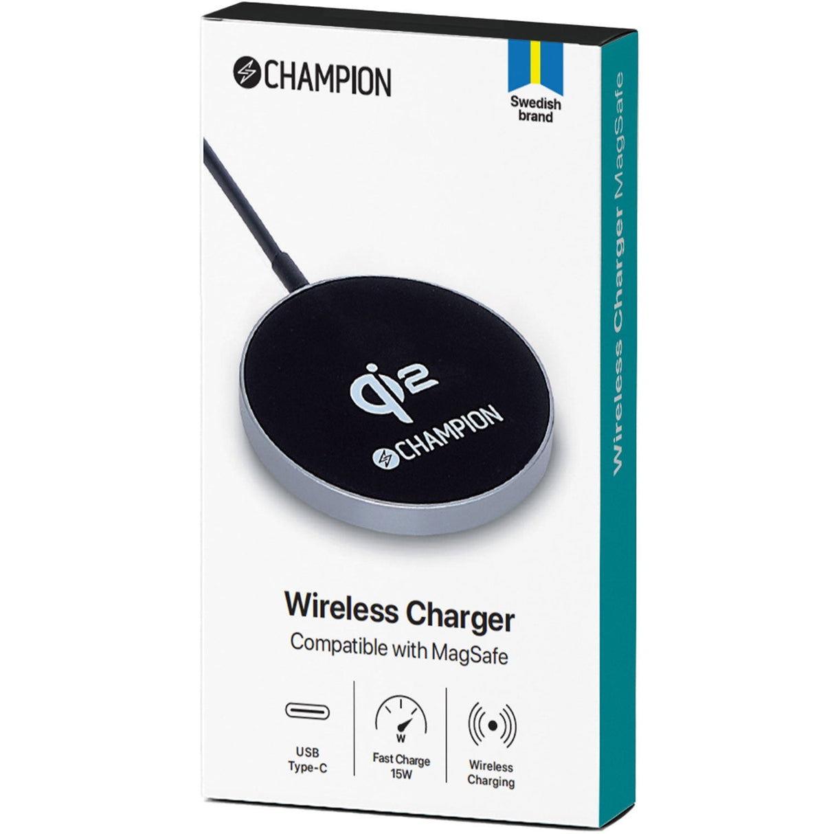 Champion Trådlös Laddare QI2 15W