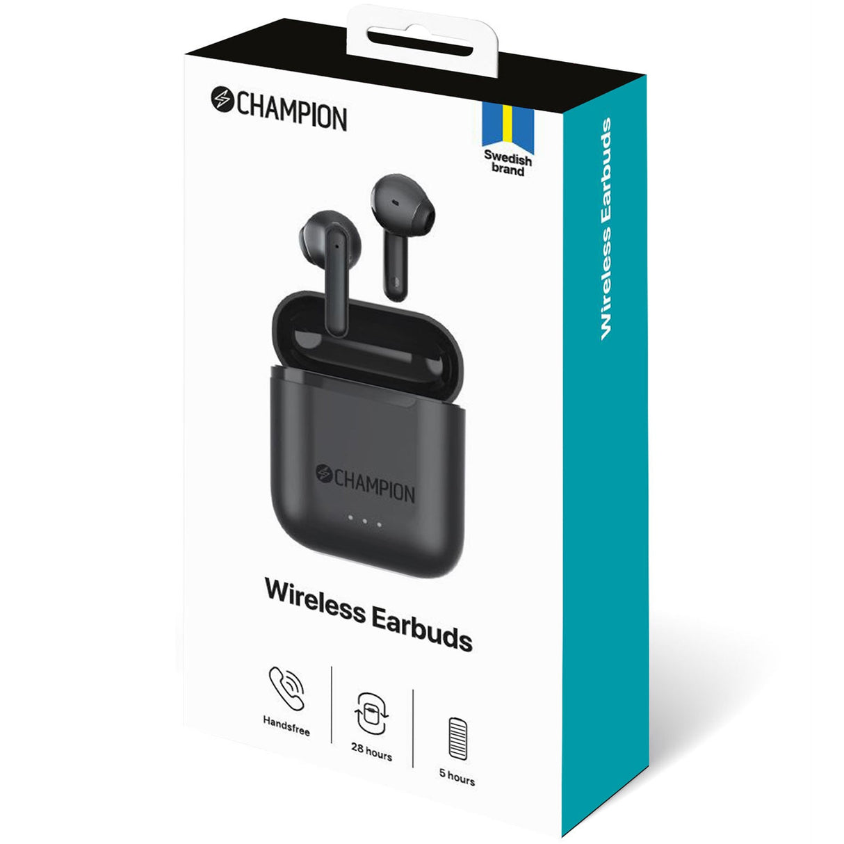 Champion Trådlösa Hörlurar Earbuds TWS Svart