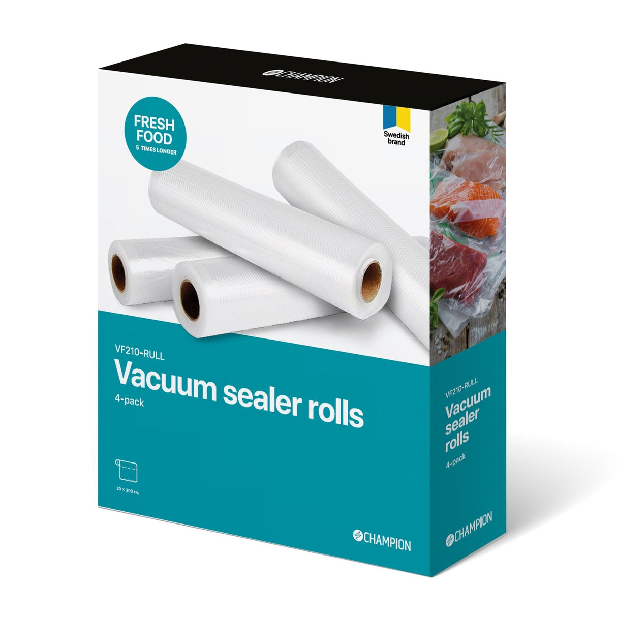 Champion Rullplast Universal 20*300cm 4-Pack
