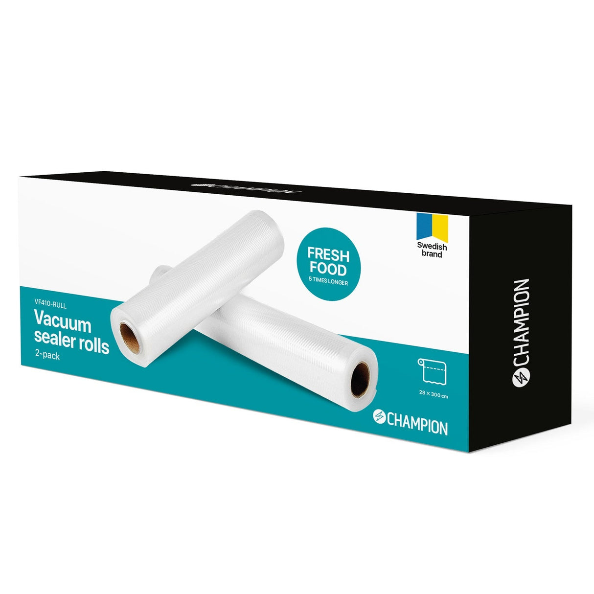 Champion Vacuumrullar 28x300cm - 2-pack Plastfolie