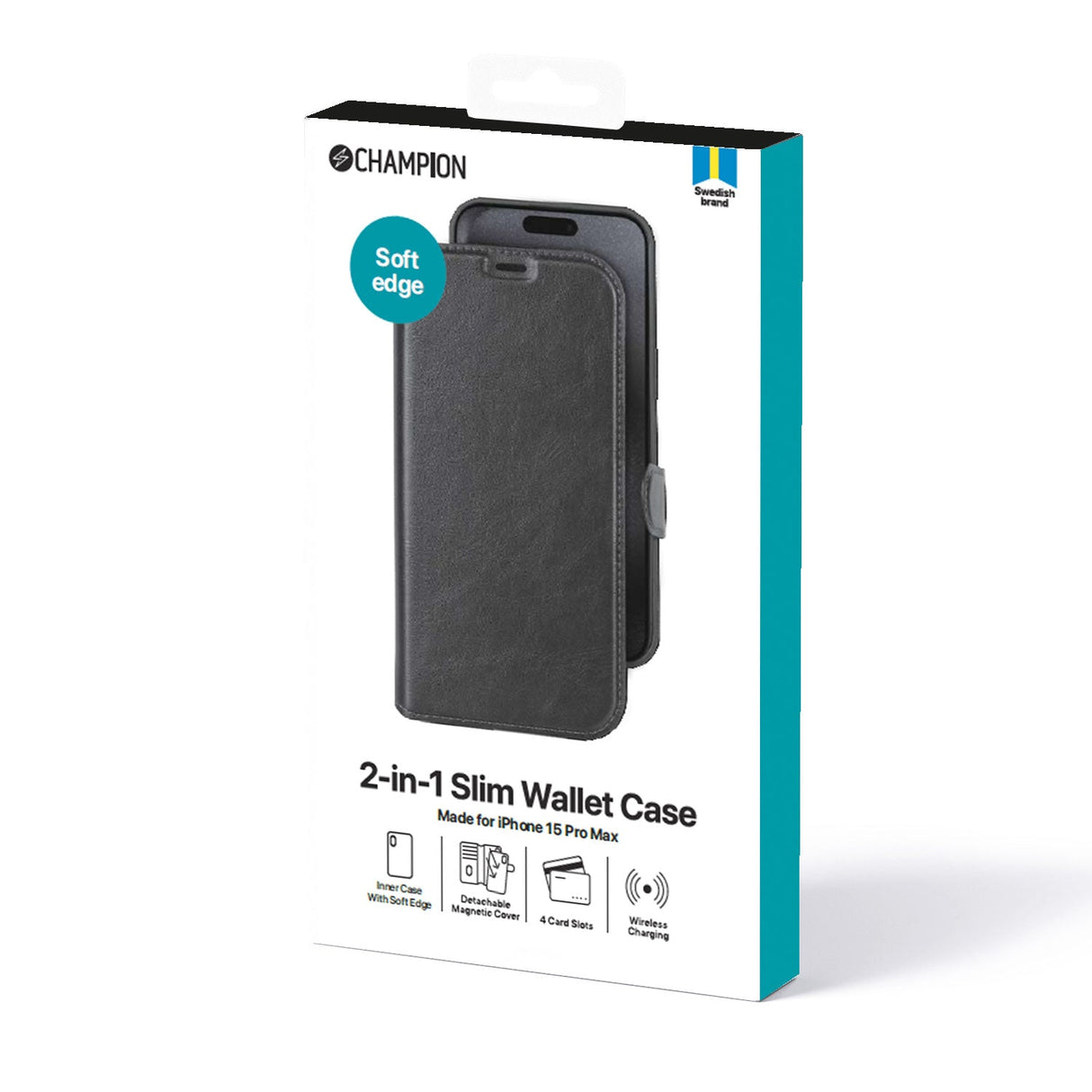 Champion 2-In-1 Slim Wallet Iphone 15 Pro max