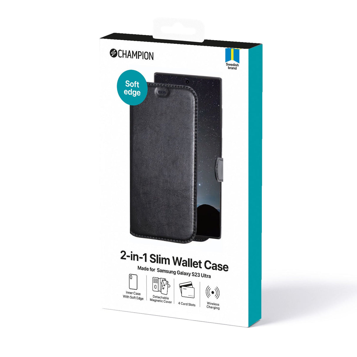 Champion 2-in-1 Slim Wallet Case Galaxy S23 Ultra