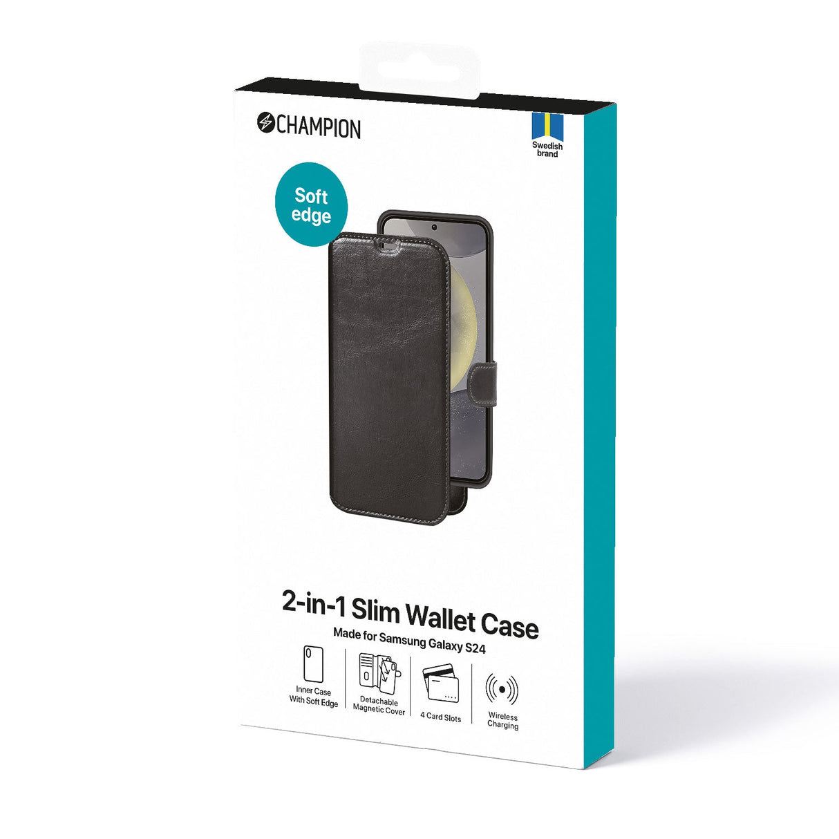 Champion 2-In-1 Slim Wallet S24 Svart