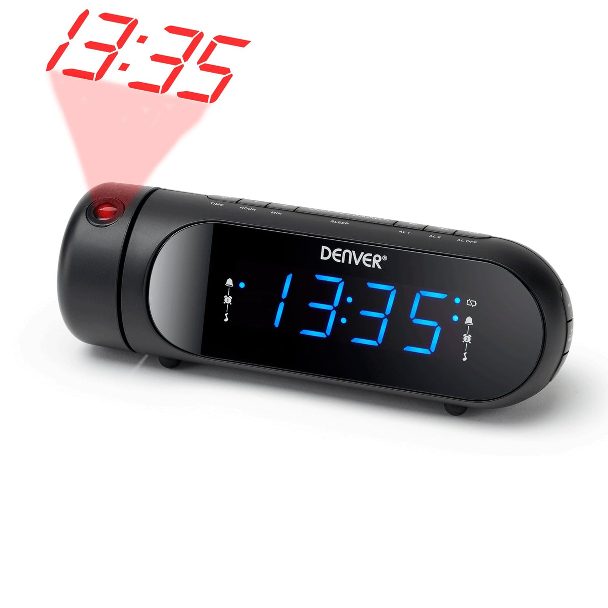 Denver Klockradio Projektion Dubbla alarm CPR-700