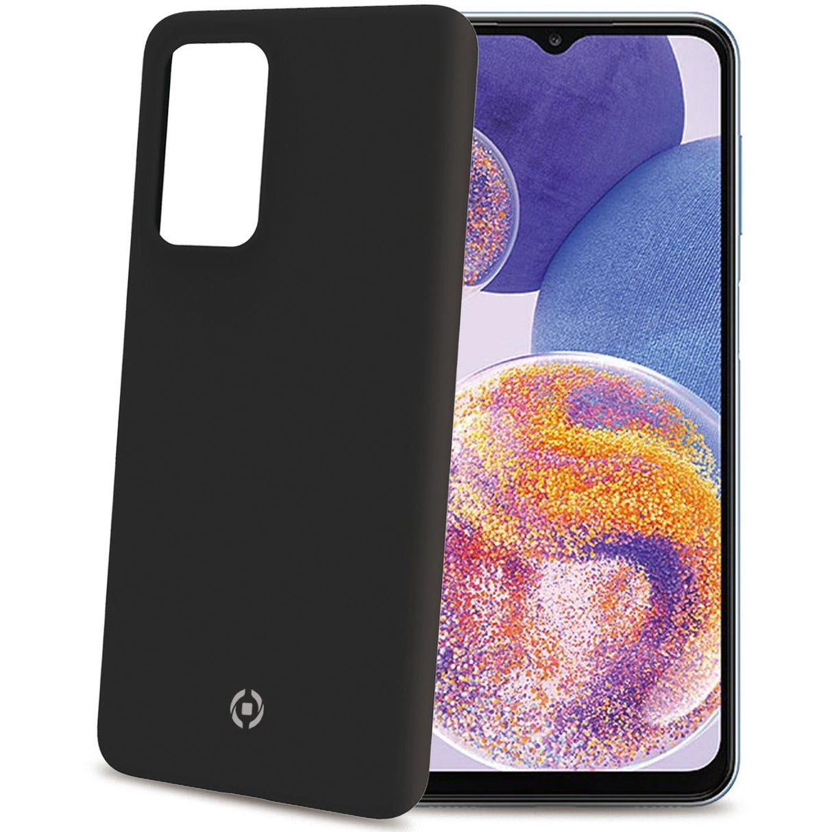 Celly Cromo Soft rubber case Galaxy A23 Svart