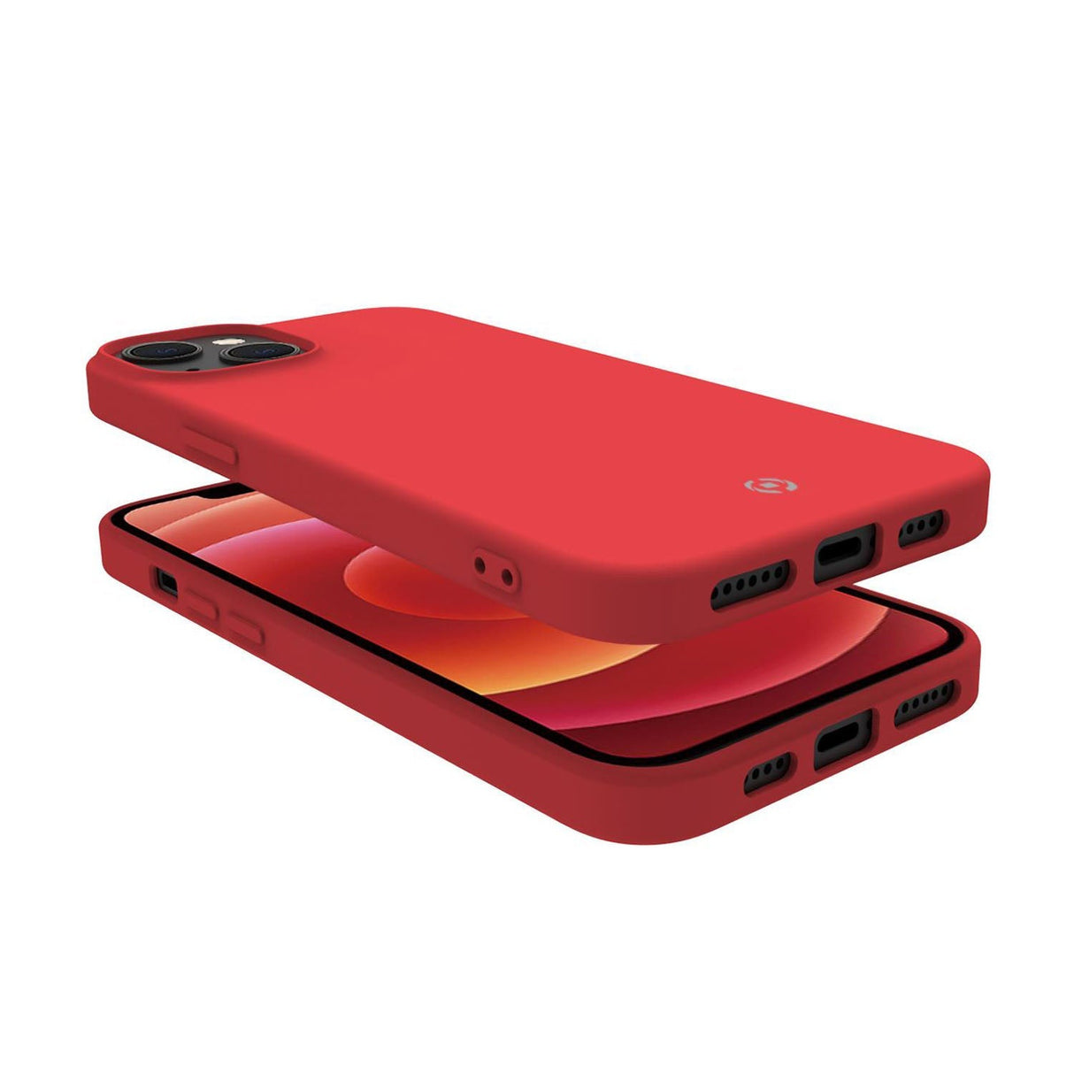 Celly Cromo Soft rubber case iPhone 14 Röd